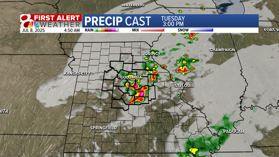 Forecast: Tracking rain chances, staying hot and humid | Weather | komu.com