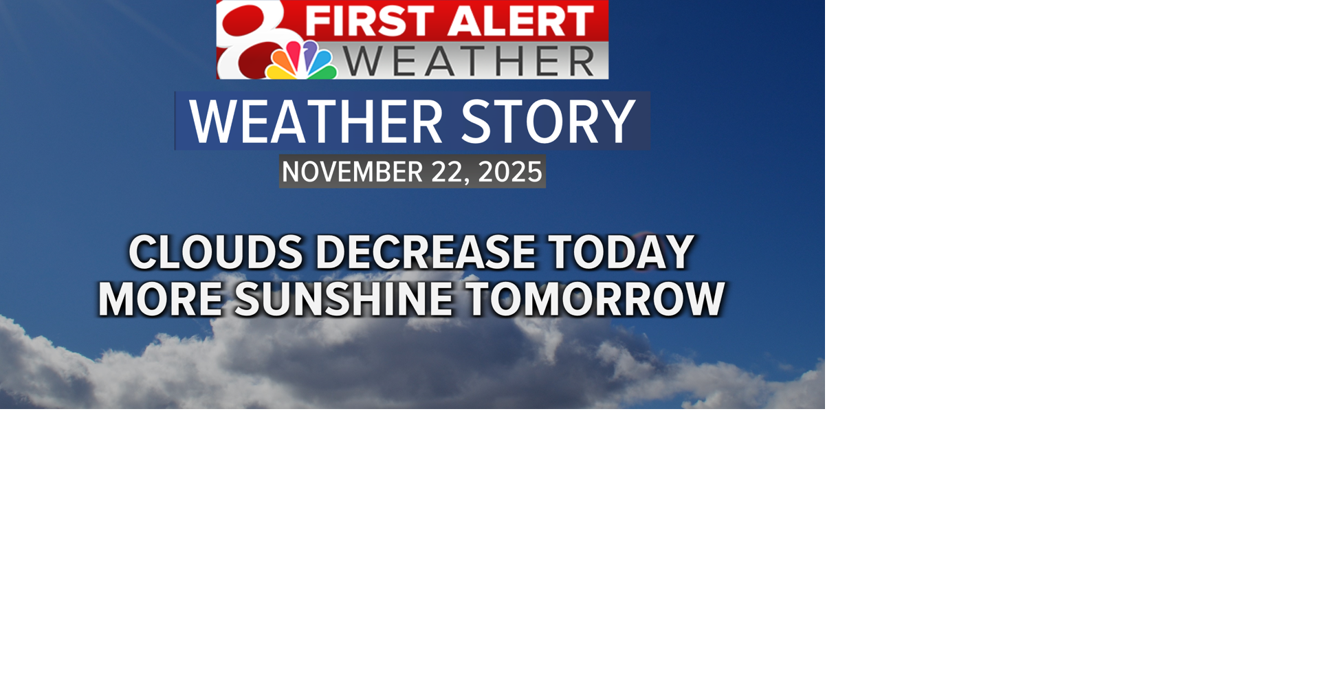 Forecast: Clouds on the decrease today, with 60s on Sunday | Weather ...