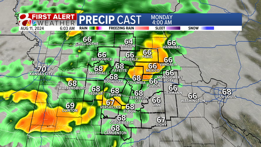 Forecast: Dry Sunday but wet weather returns | Weather | komu.com