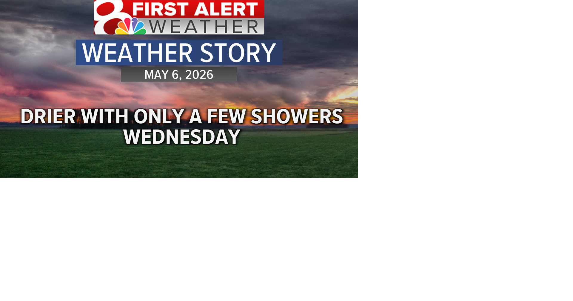 Forecast: Staying chilly, but drier, for Wednesday