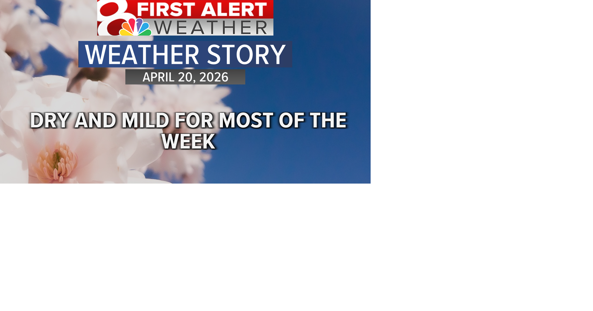 Gradual warming trend, rain chances later this week | Weather | komu.com