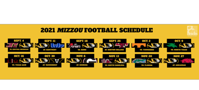 SEC releases Mizzou football 2021 schedule | Mizzou Xtra | komu.com