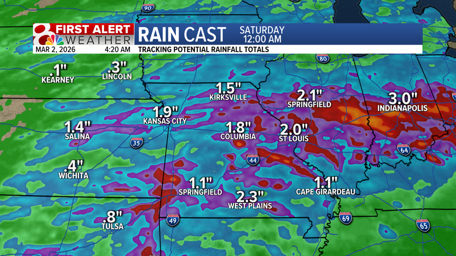Forecast: Tracking rounds of rain this week | Weather | komu.com
