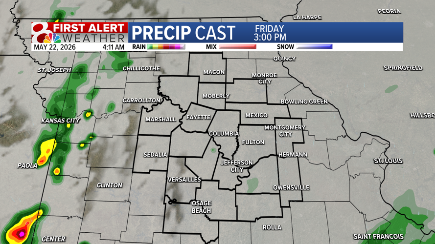 Warming up into the holiday weekend, some rain chances | Weather | komu.com