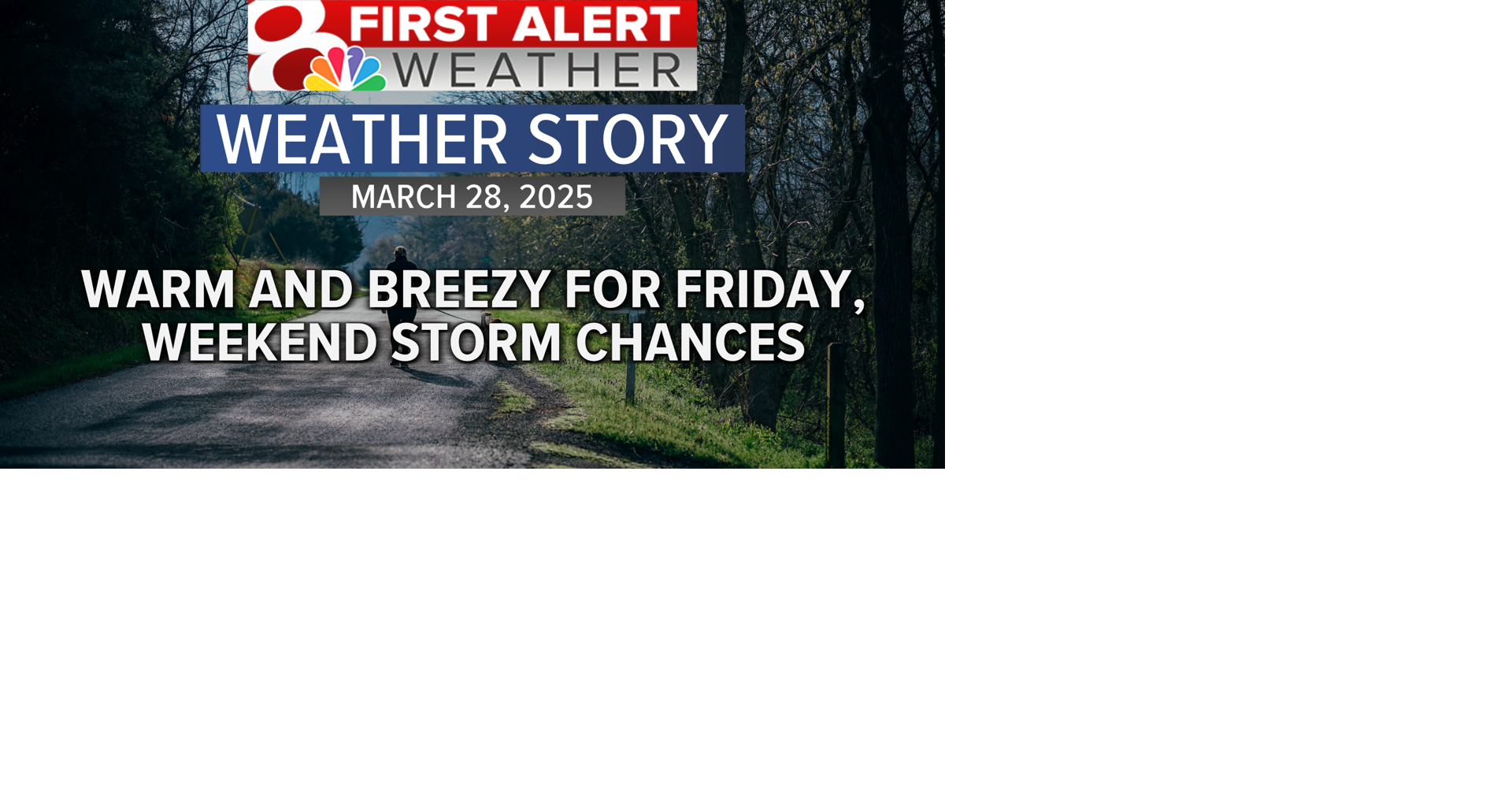 Forecast: Warm and breezy Friday, weekend storm chances | Weather ...