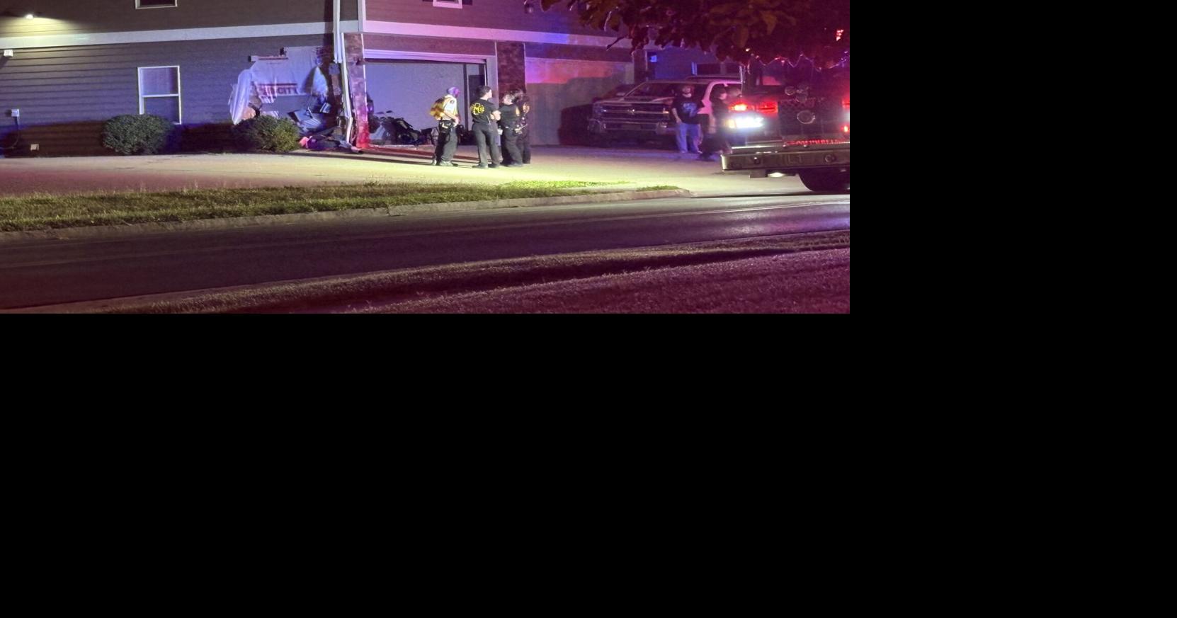 Man charged with second DWI in three months after crashing into apartment