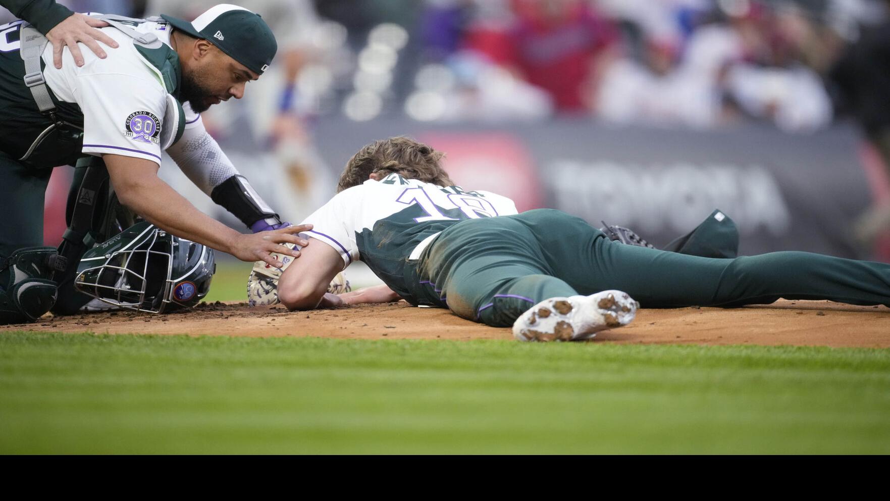 MLB player suffers facial fractures after being hit in head by 91