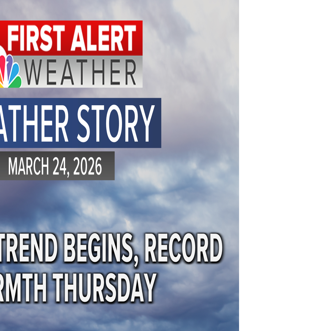 Warming Trend Starts, Record Heat Thursday
