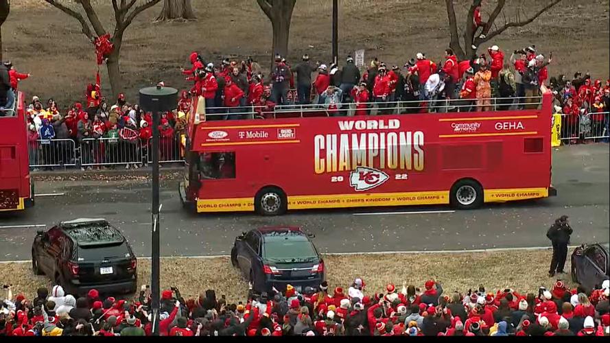 Kansas City Chiefs parade and rally: Super Bowl champions continue their  celebrations through the streets