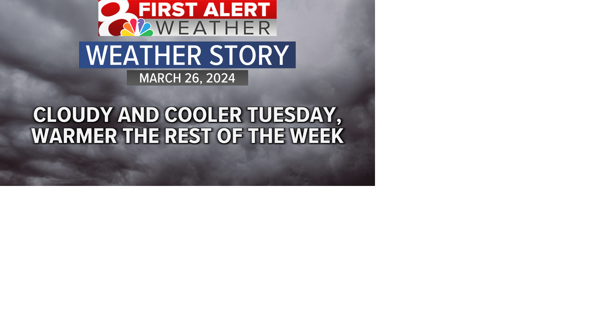 Forecast: Cooler for Tuesday, warmer temperatures coming | Weather ...
