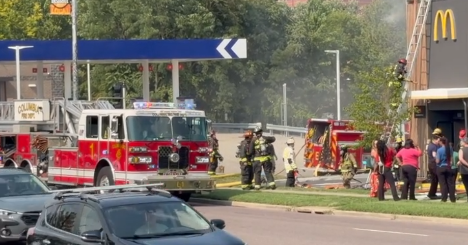 Firefighters treated for heat-related illness while responding to McDonald's fire