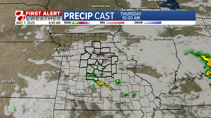 Forecast: A few rain chances Wednesday and Thursday | Weather | komu.com