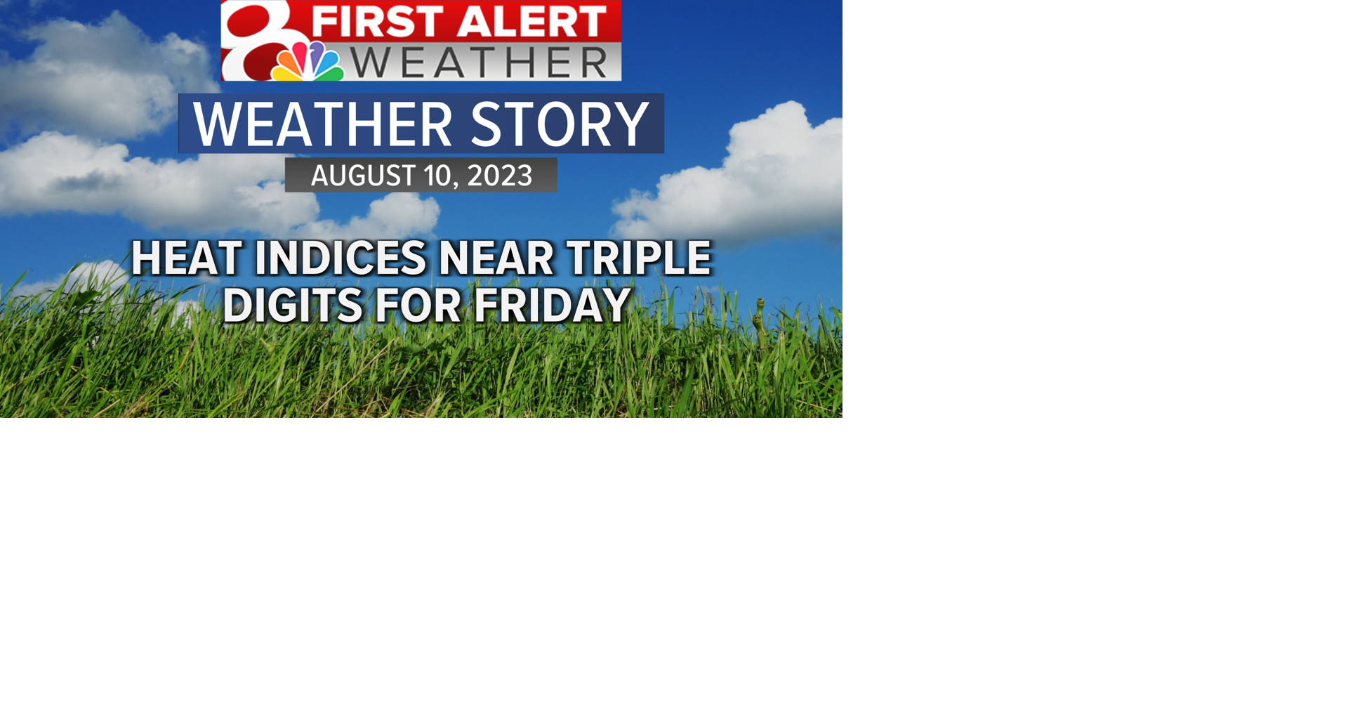 Forecast: A hot and humid Friday, slightly cooler for the weekend ...