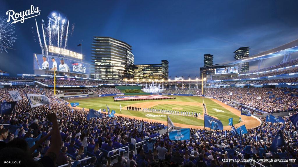 Royals unveil proposed ballpark and entertainment district plans for 2  locations