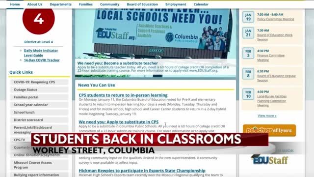 VIDEO: CPS elementary schools go back in-person | News | komu.com