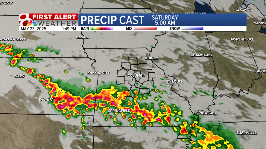 Forecast: Tracking showers and storms into Memorial Day weekend ...