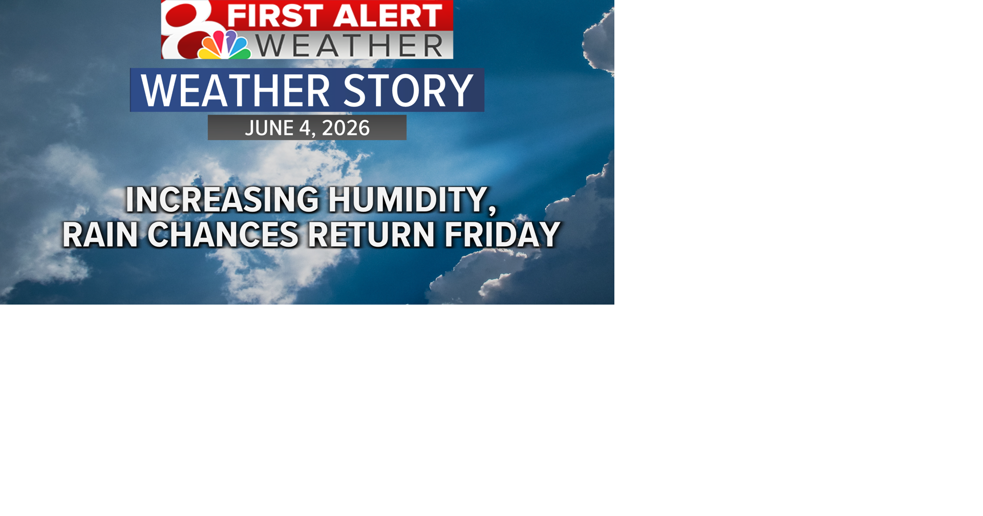 Forecast: Staying mostly dry today, tracking multiple rain chances into next week