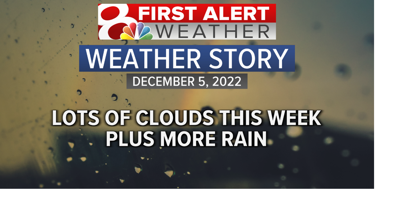 Forecast: A cloudy week ahead and there are several rain chances too ...