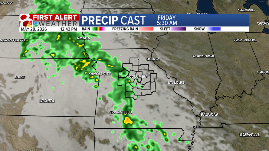 Forecast: Warm and humid Thursday, with isolated showers Friday ...