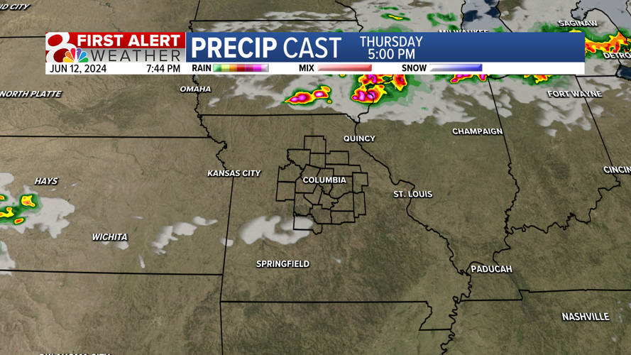 Hot & Humid with Late Thursday Evening Storm Chance | Weather | komu.com
