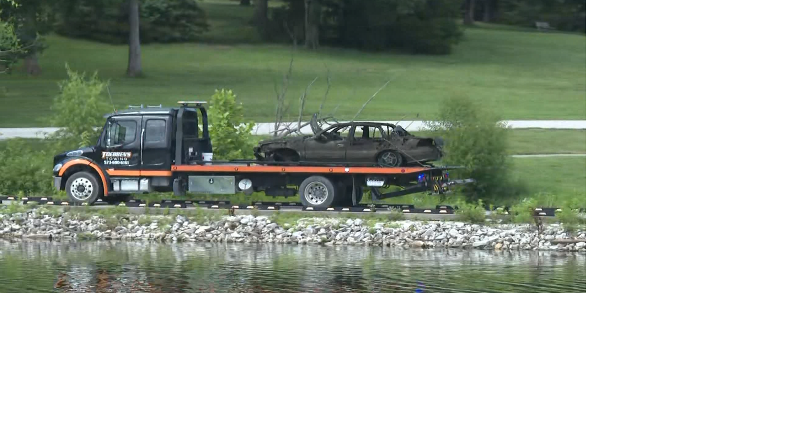 Submerged car pulled from Binder Lake in Jefferson City, police say Blake Wallis and Jacob Richey, KOMU 8 News Jul 10, 2026 Jul 10, 2026 Updated 3 hrs ago