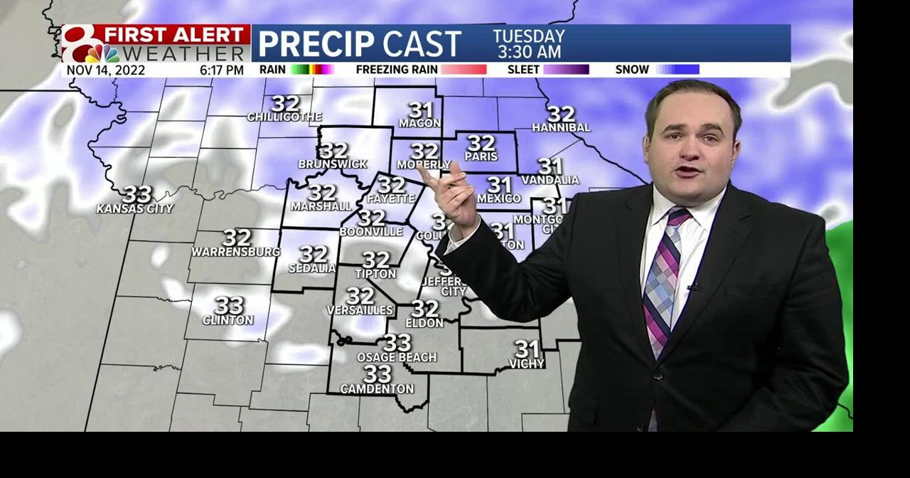 The first accumulating snow arrives for Tuesday morning | Weather ...