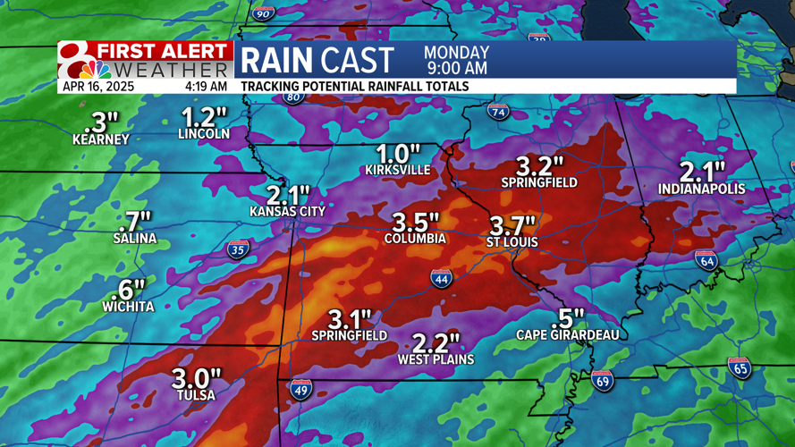 Forecast: Tracking multiple rounds of rain into the weekend | Weather ...