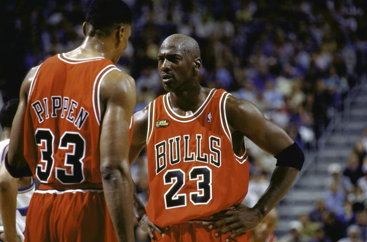 Michael Jordan Champion Chicago Bulls jersey 40