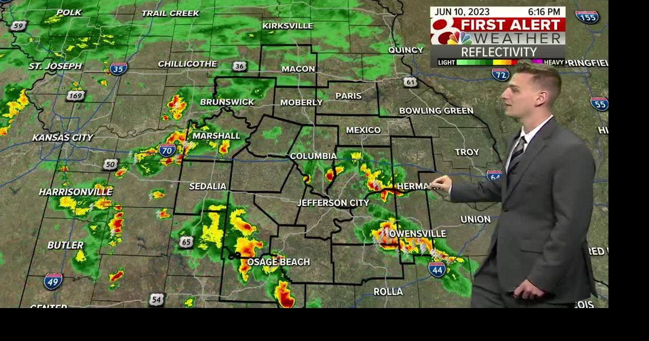 Showers and thunderstorms set to continue through Saturday night into