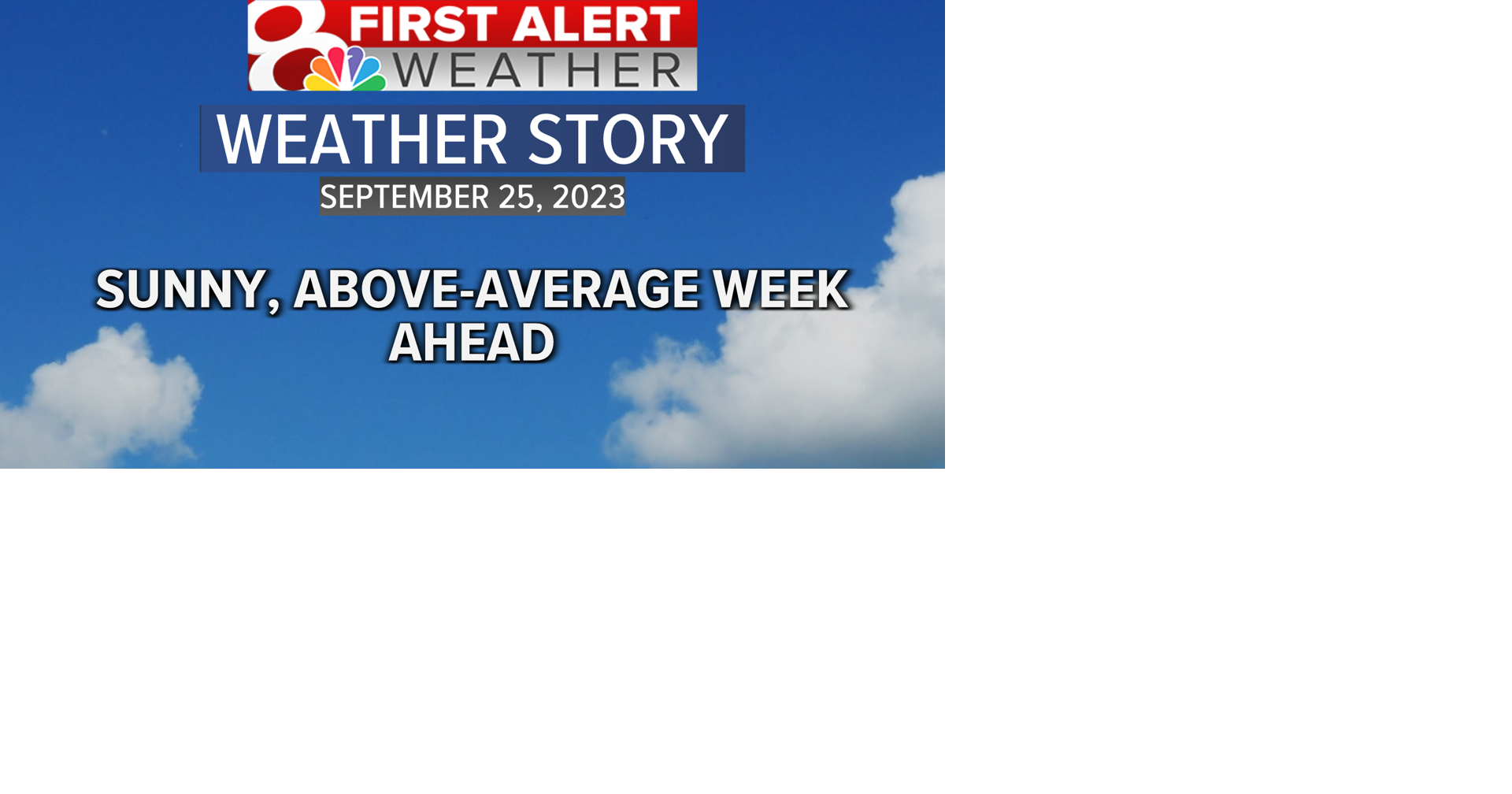 Forecast: Quiet week ahead, 80s into the weekend | Weather | komu.com