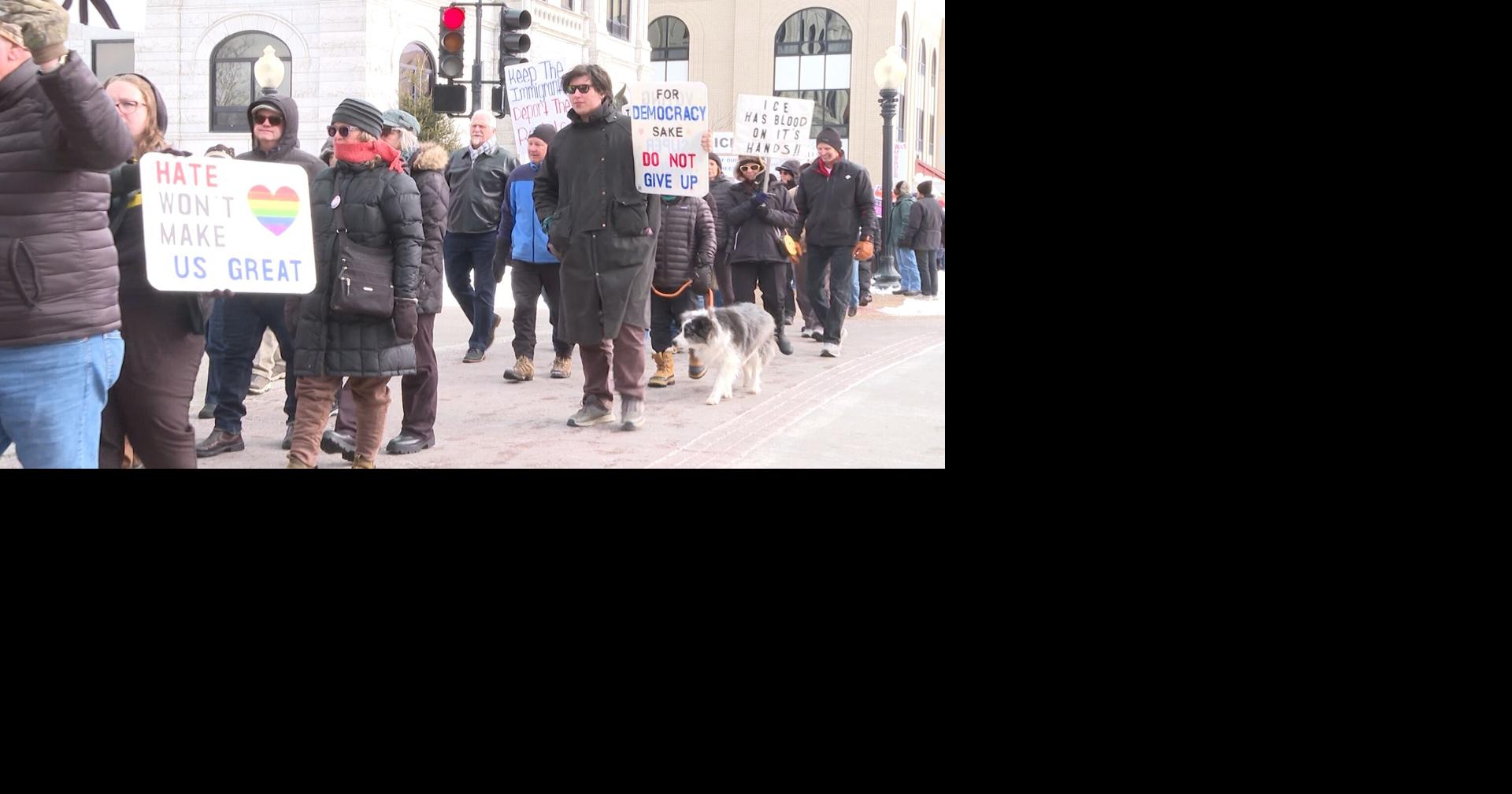 More than 100 march in Jefferson City to protest federal immigration enforcement