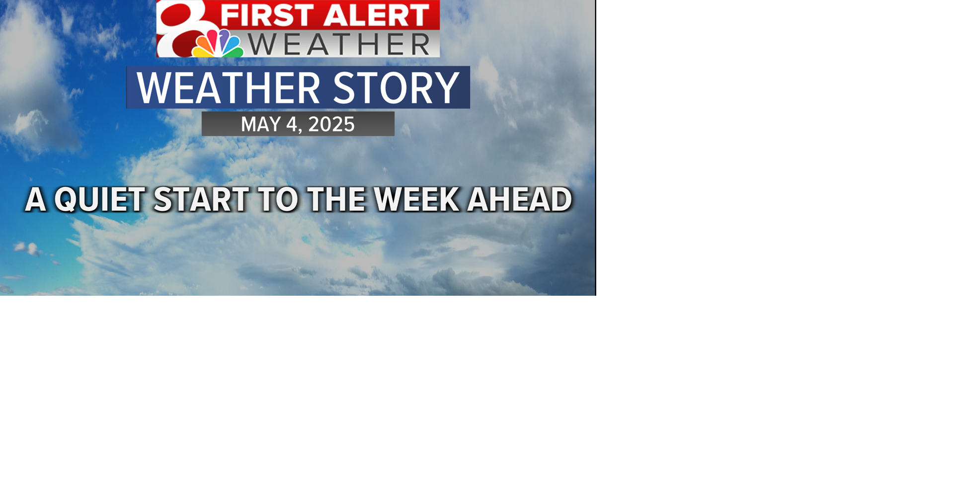 Forecast: Seasonal with a mix of sun and clouds through the week ...
