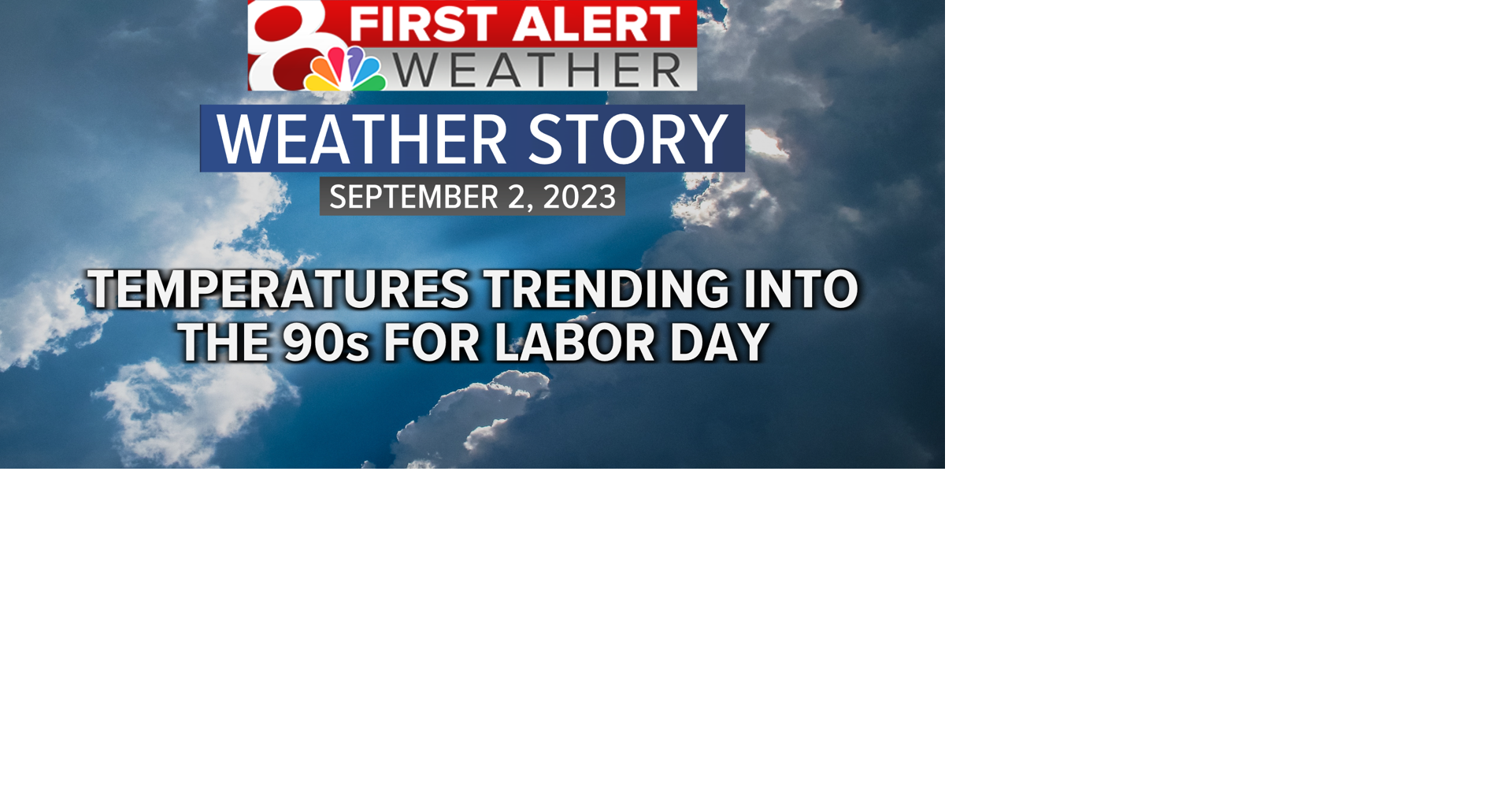 Forecast: Labor Day trending to be on the warm side | Weather | komu.com
