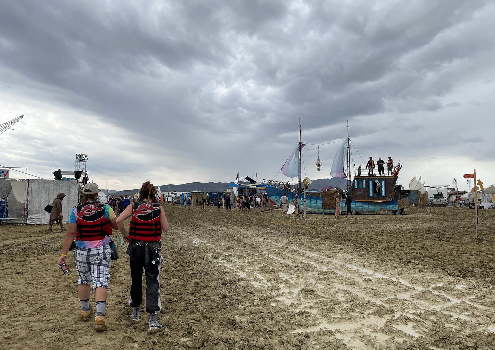 Burning Man organizers lift driving ban after heavy rains left the