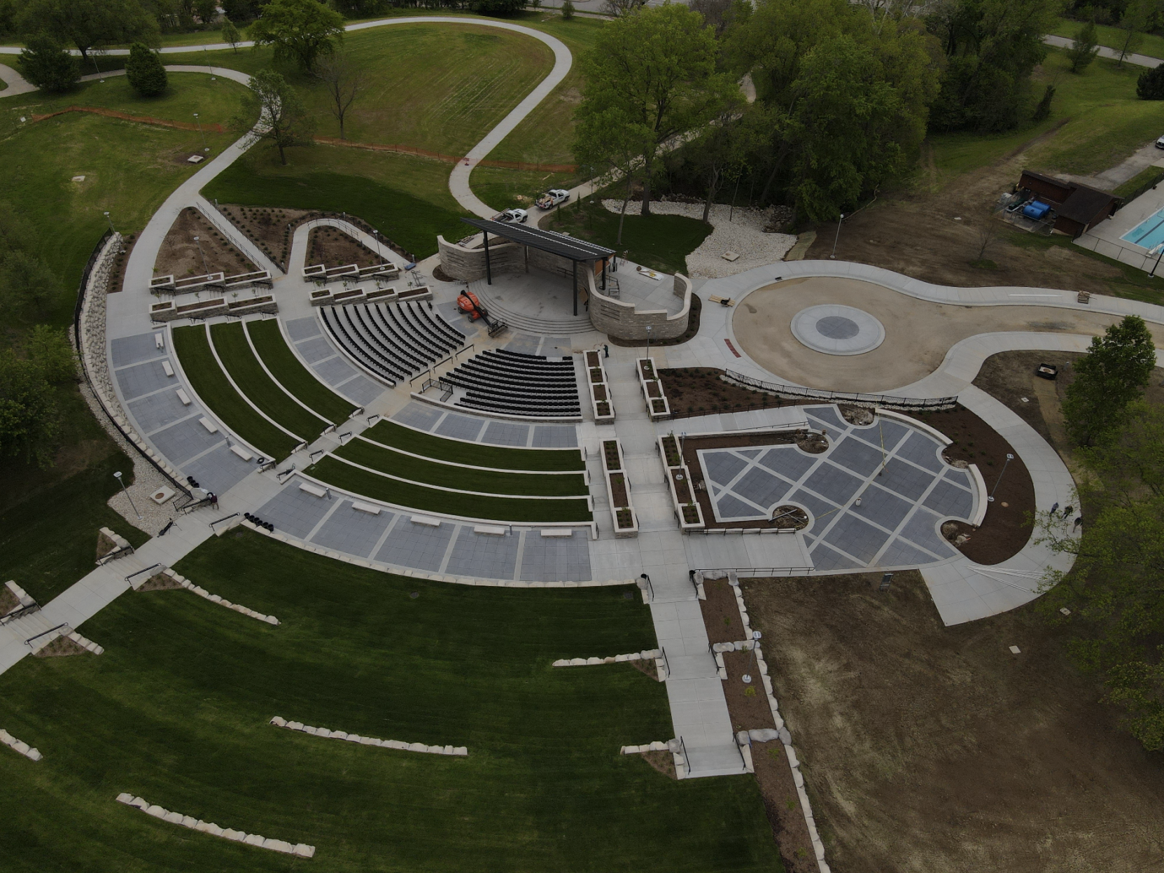 Riverside Park Amphitheater finishes construction, looks ahead to first live concert on May 22 - Vimarsana News