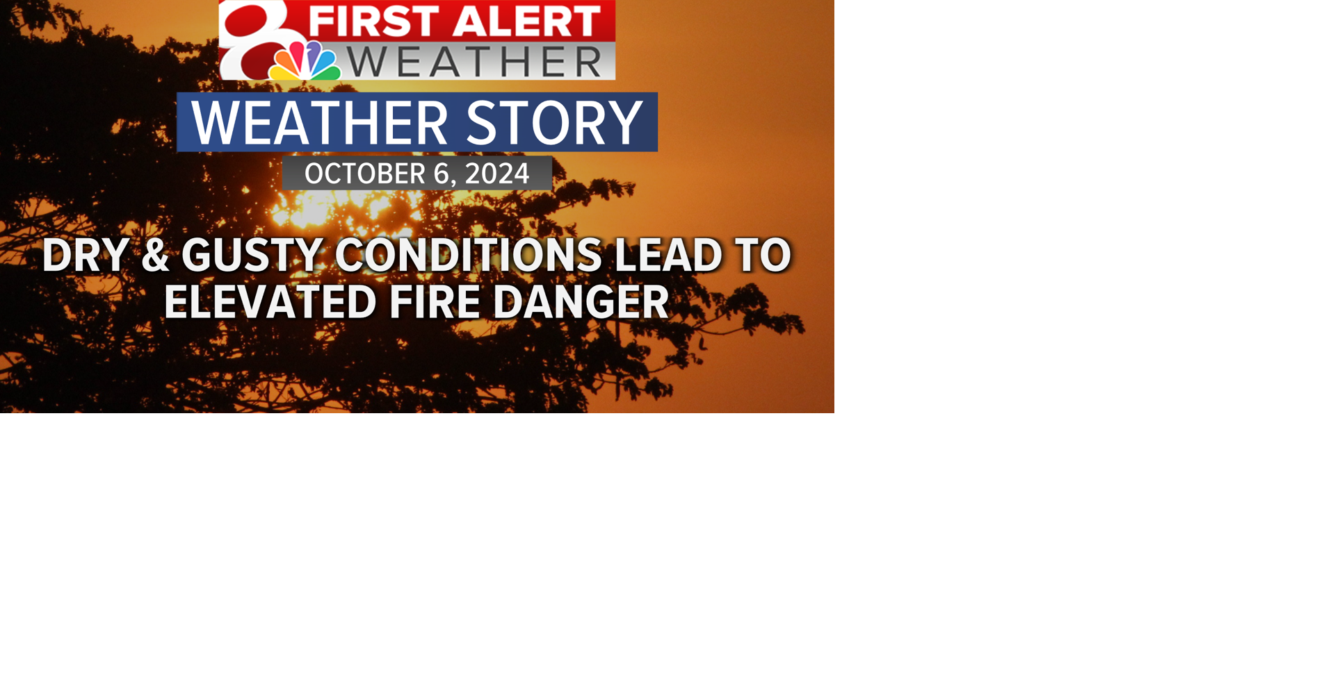 Forecast: Gusty winds bring elevated fire risk | Weather | komu.com
