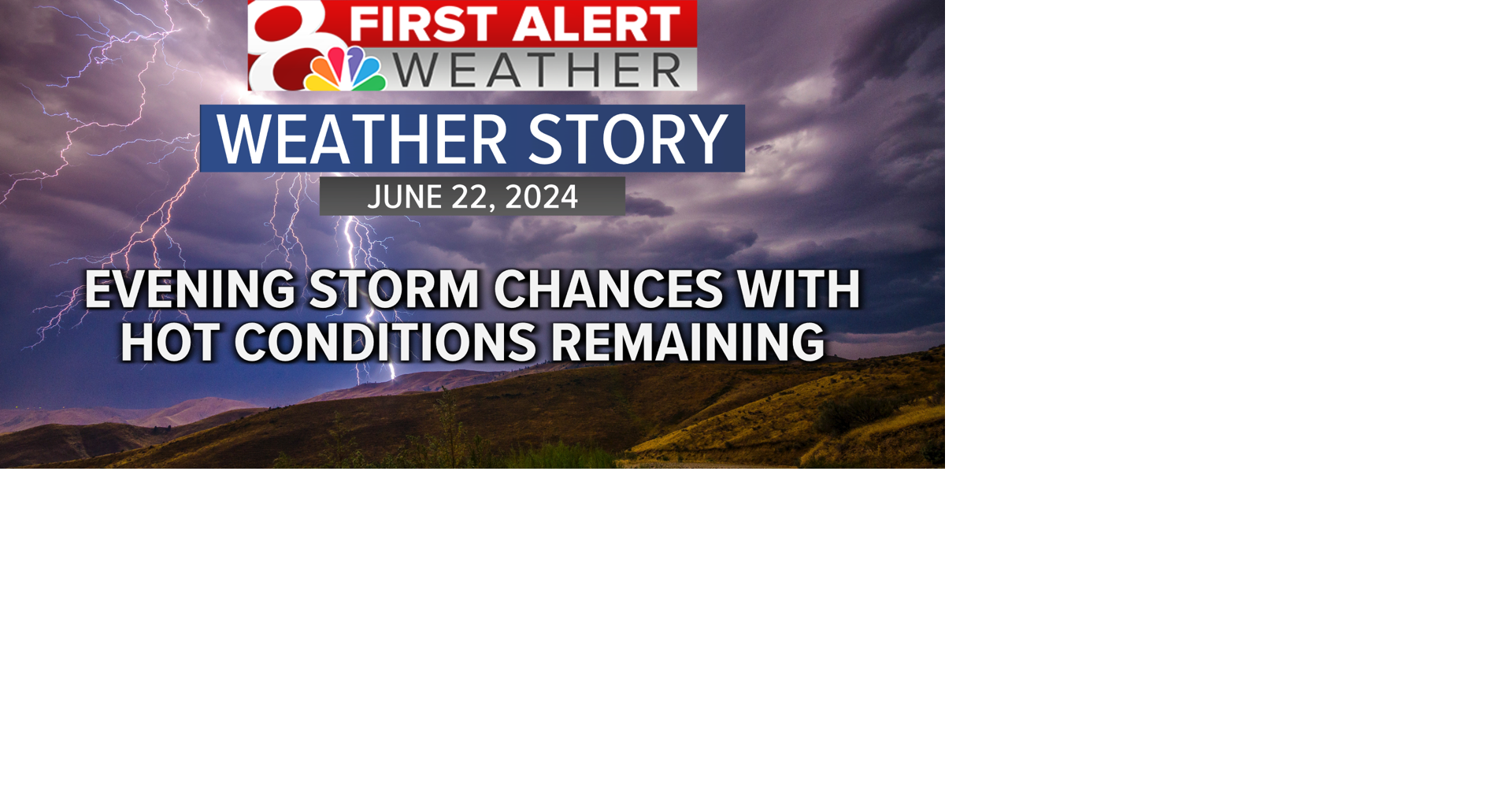 Evening storm chances with hot conditions remaining | Weather | komu.com