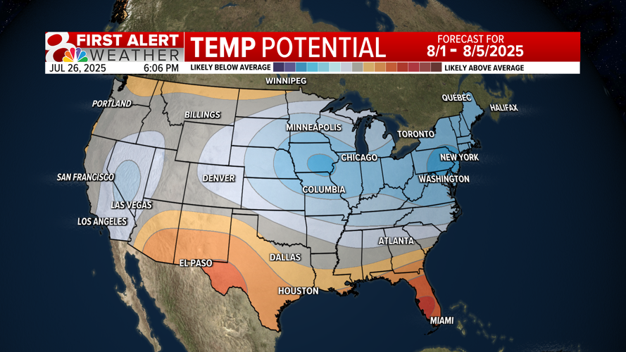 Forecast: Scattered storms tonight, heat wave ends midweek | Weather ...