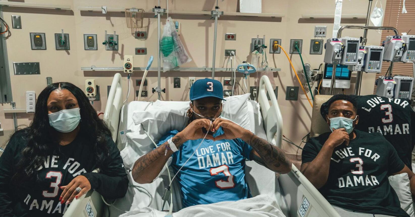 Bills safety Damar Hamlin tweets his thanks after he moves from Cincinnati to Buffalo hospital 7 days after collapse - Vimarsana News