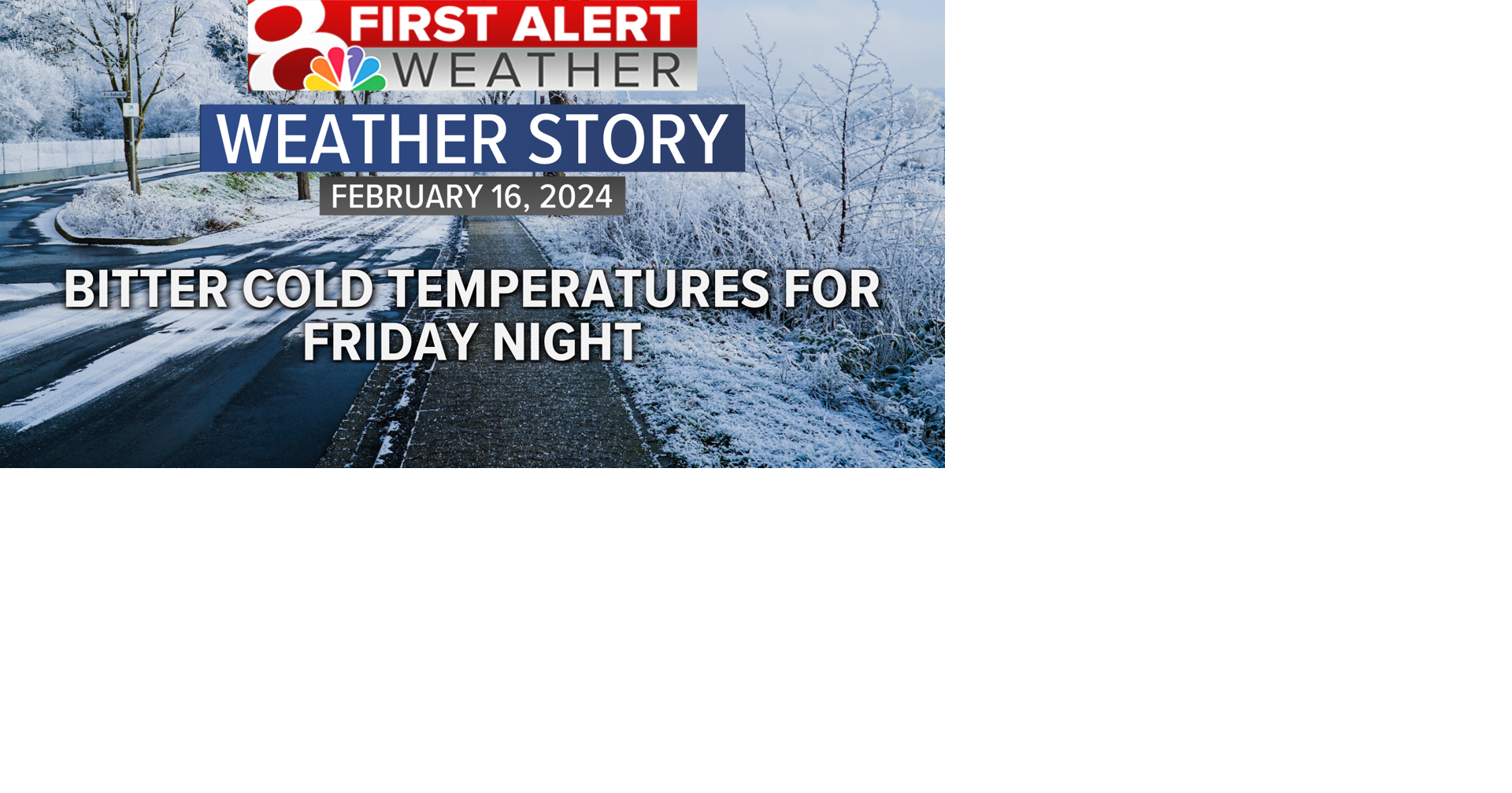 Bitter blast of cold temperatures Friday night | Weather | komu.com
