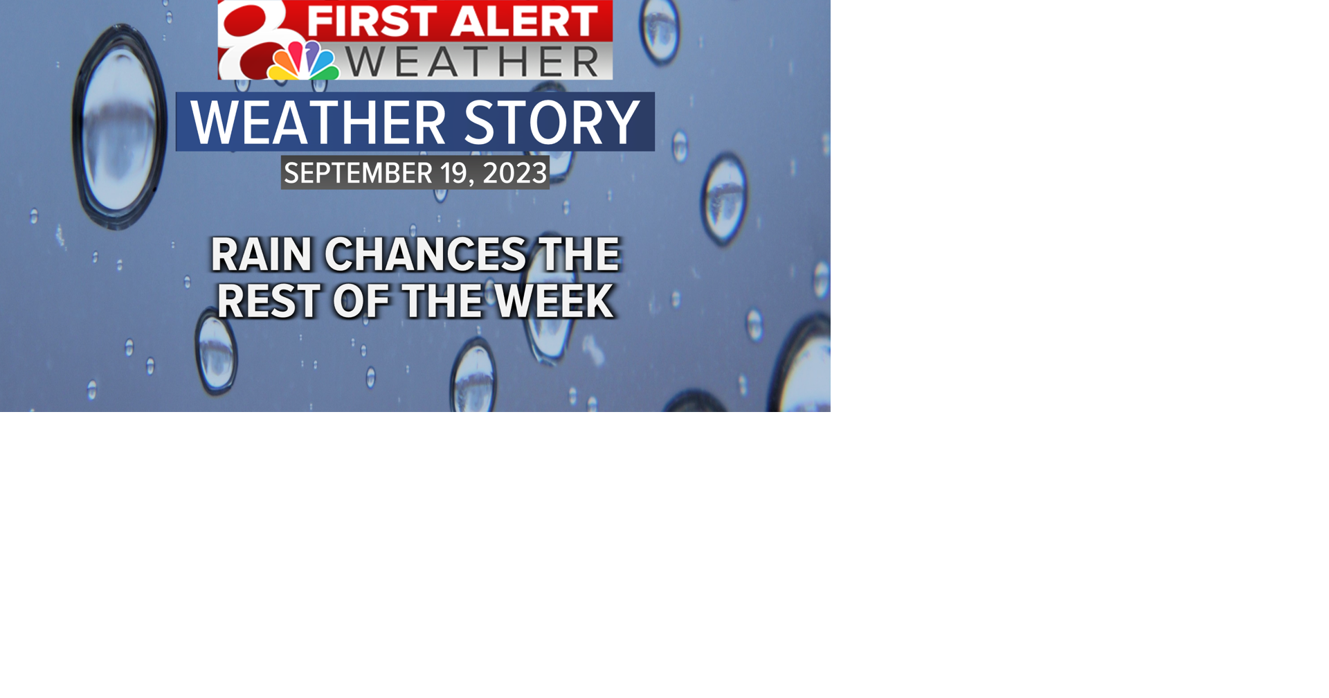 Forecast Rain enters the forecast tonight Weather