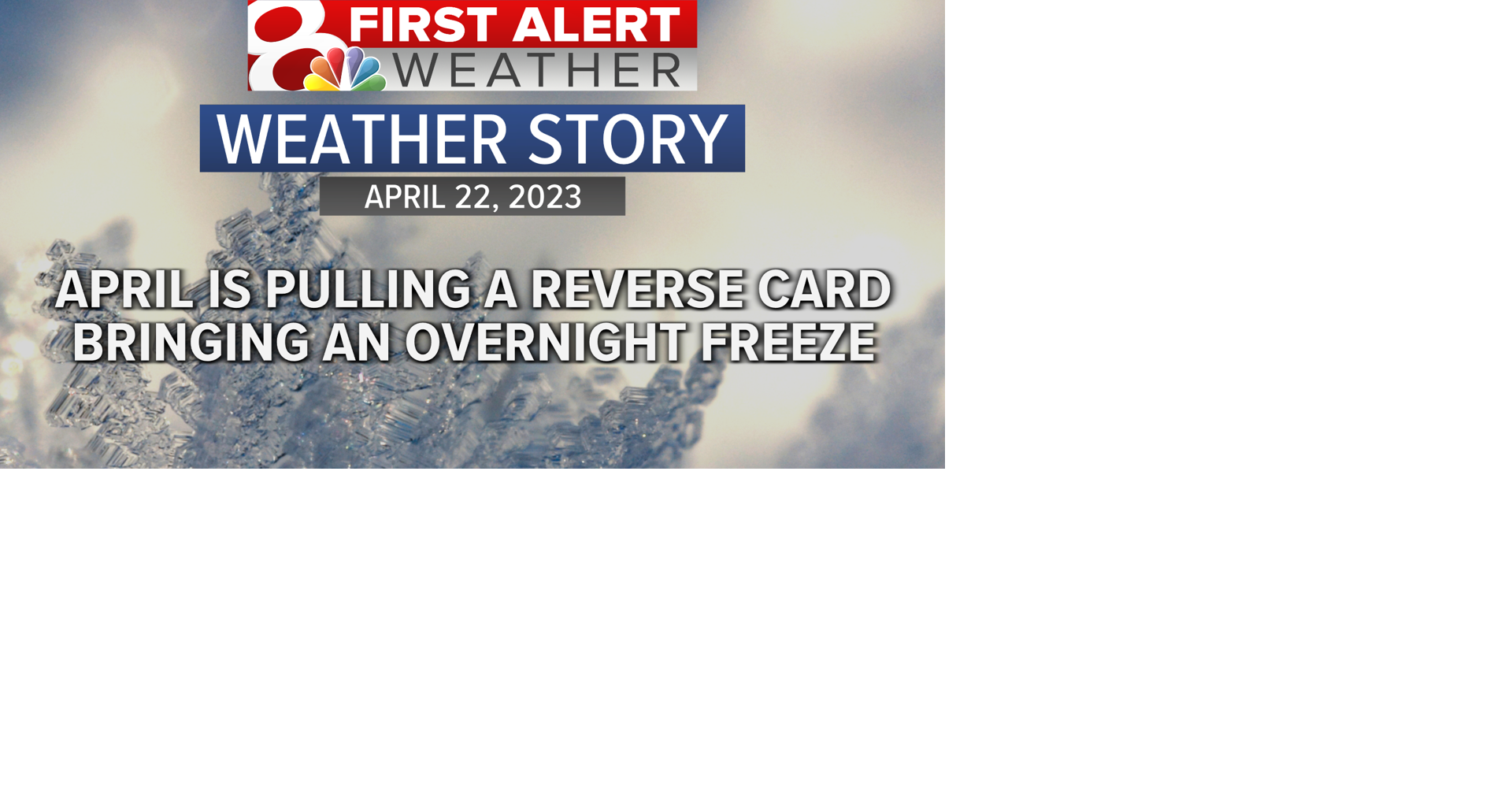 Forecast: A Saturday night freeze, with below average temperatures to ...