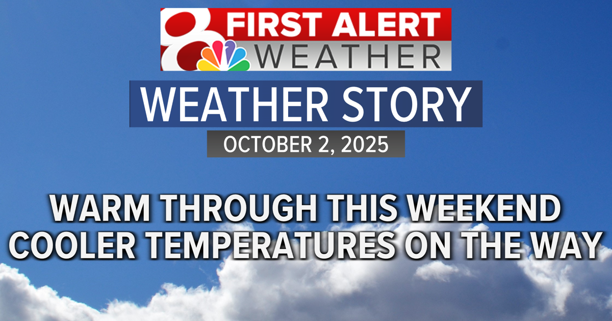 Forecast Staying warm through the weekend, seasonal next week