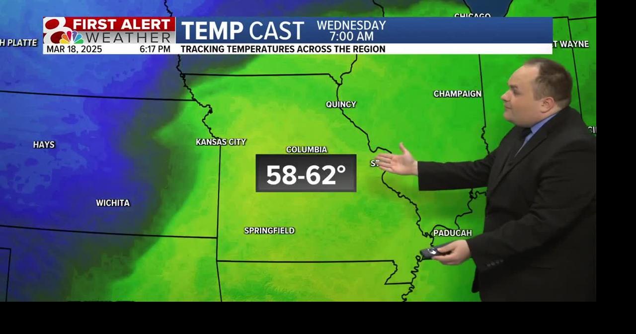 Wednesday will be windy with fast falling temperatures through the day ...
