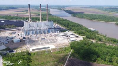 Photo of the Labadie Energy Center, which sits on the Missouri River in Franklin County
