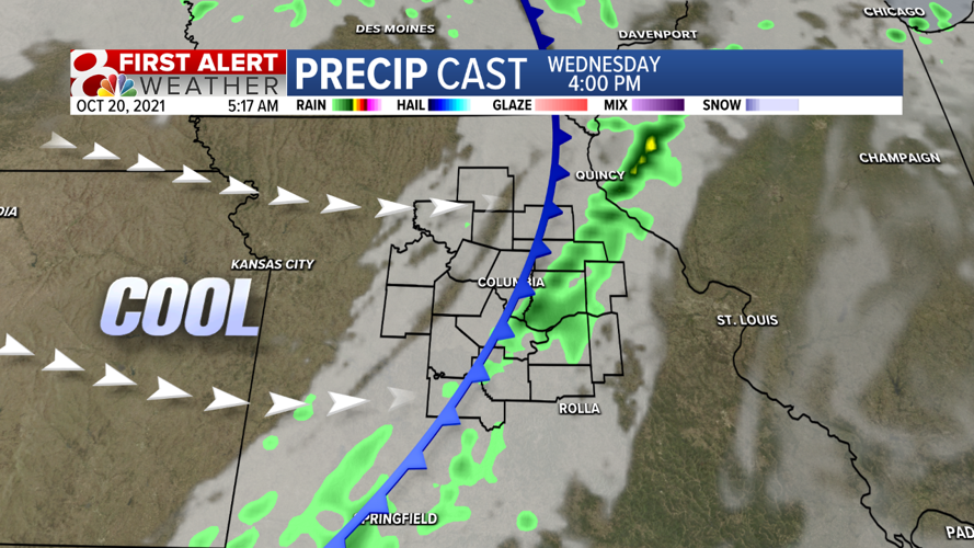 Forecast: Cold front brings rain today, cooler weather for the week's ...