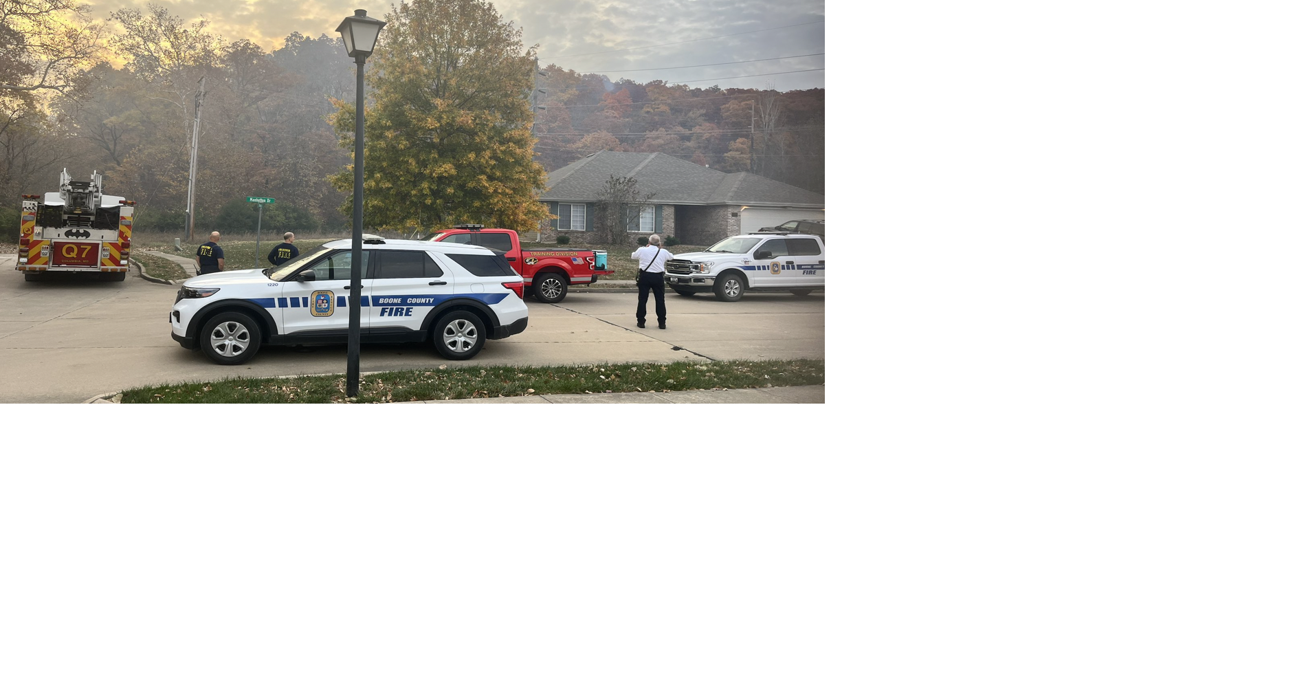 Fire behind Walmart on Grindstone Parkway contained, but still burning