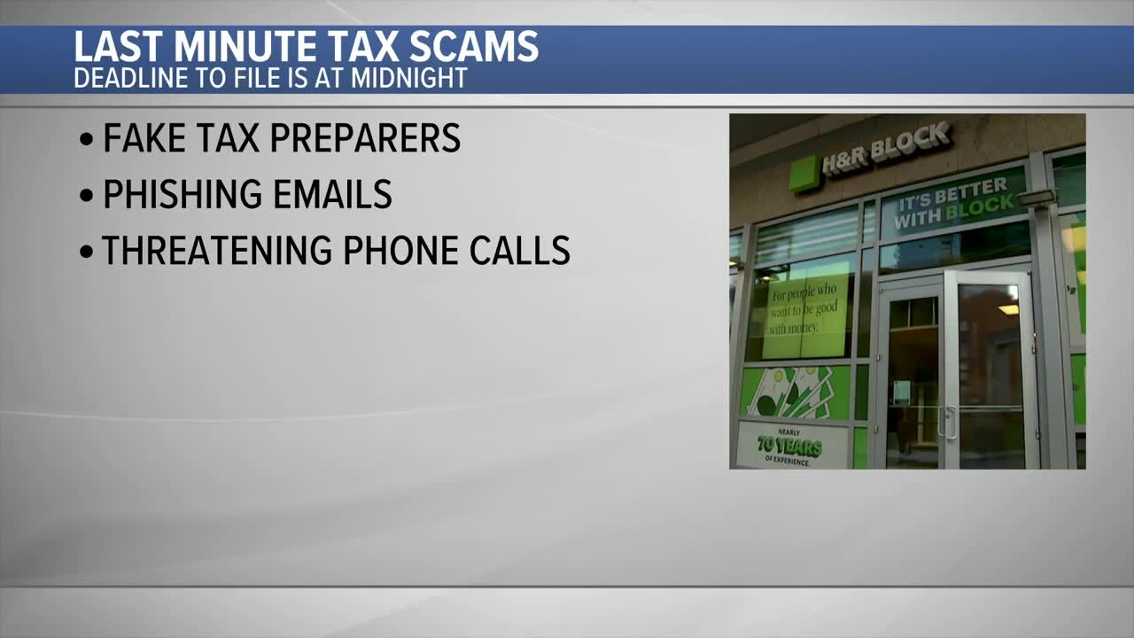 VIDEO: IRS and tax experts warn of last minute scams on tax day