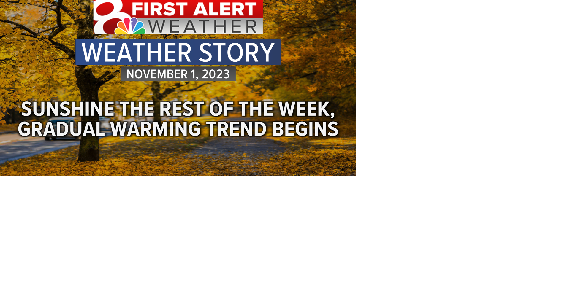Forecast: Gradual warming trend begins, 60s by the weekend | Weather ...
