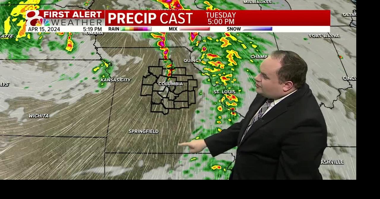 Scattered thunderstorms expected on Tuesday, some strong to severe ...